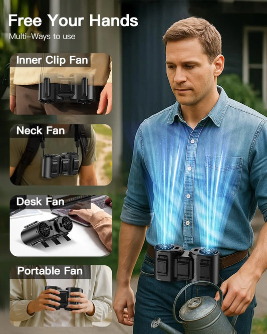 Wearable Cooling Fan for Outdoors