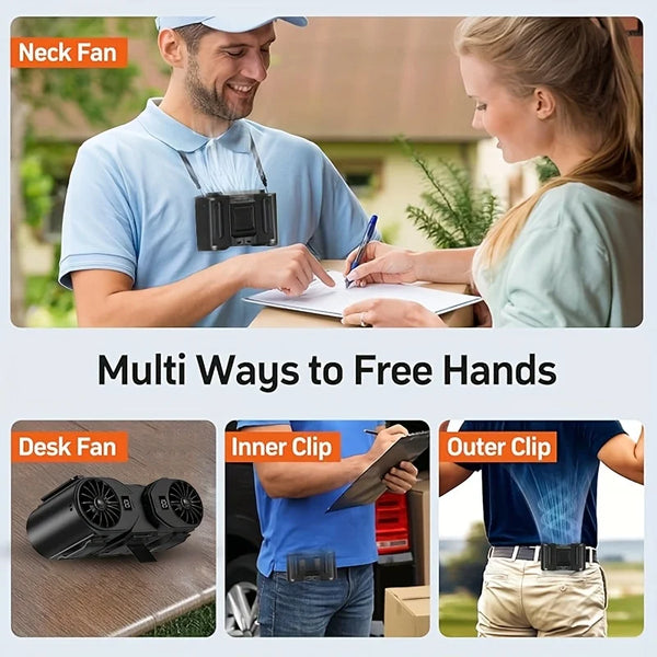 Wearable Cooling Fan for Outdoors