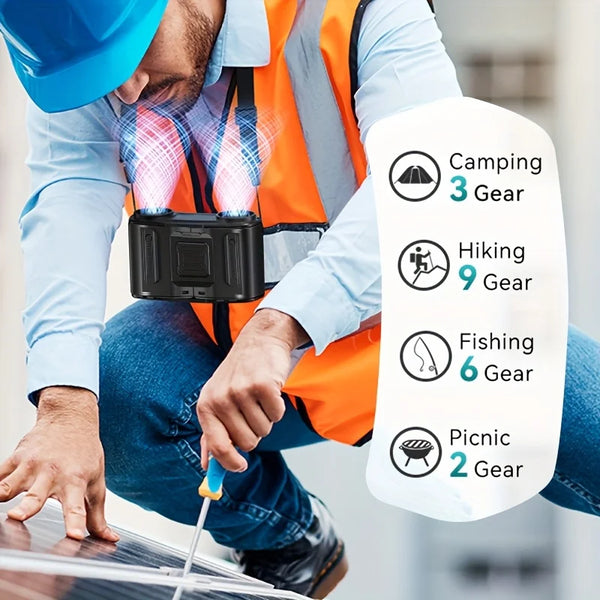 Wearable Cooling Fan for Outdoors